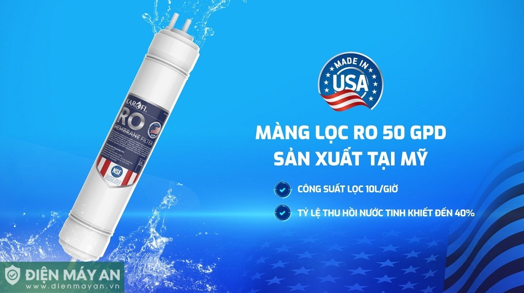 Máy lọc nước RO Karofi KAQ-U65 10 lõi